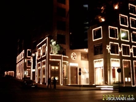 Christmas decoration in Achrafieh